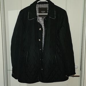Coach Black/Signature Jacket Sz S